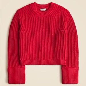 J. Crew Heritage Cotton Fisherman Crewneck Sweater